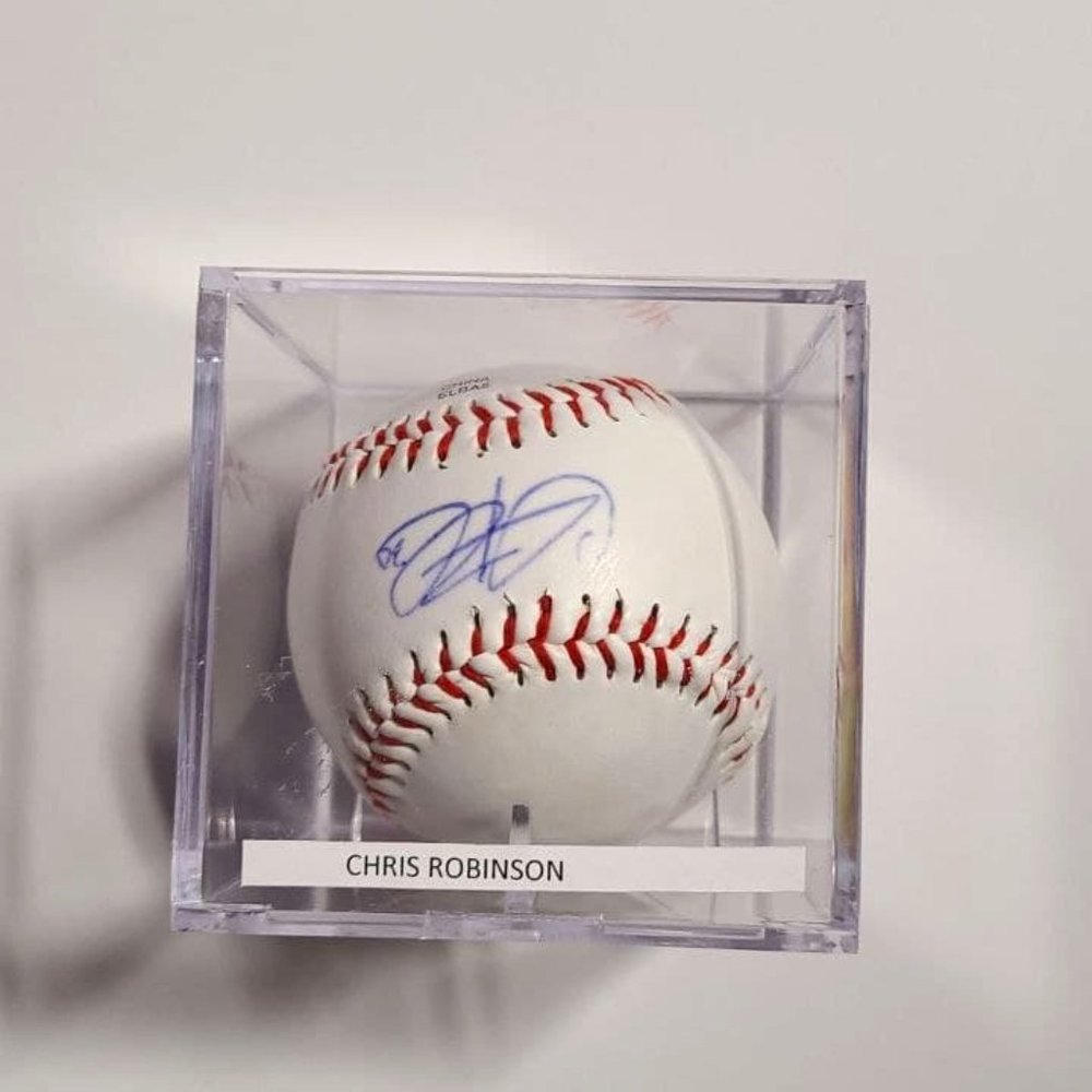 Signed MLB Baseball - Chris Robinson